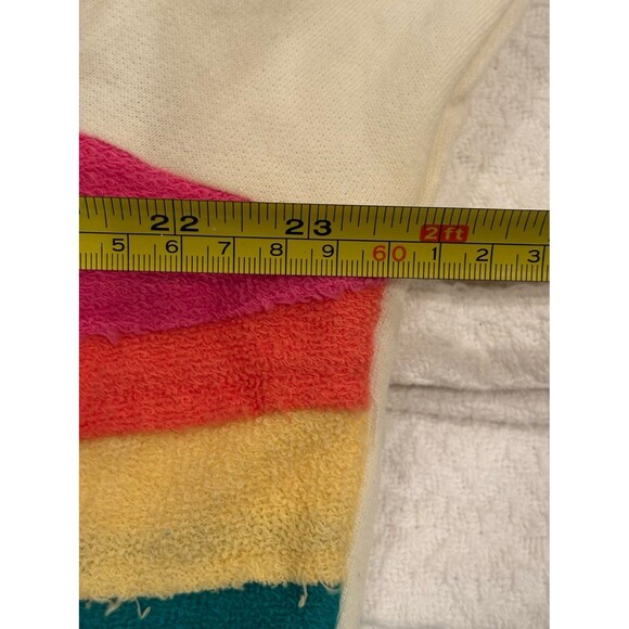 Marine Layer Vintage Rainbow Wave Terry Sweatshirt Distressed. NEW - Picture 7 of 7